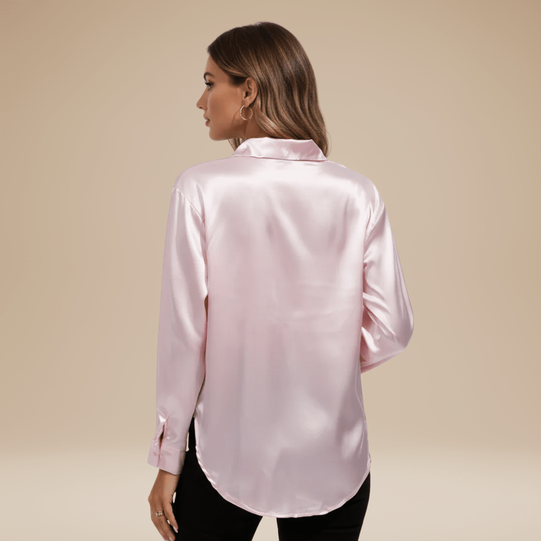 Chemisier élégant pour Femme en tissu satiné - Emilia Lane