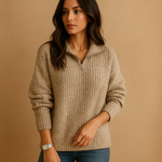 Half-Zip Sweater for Women