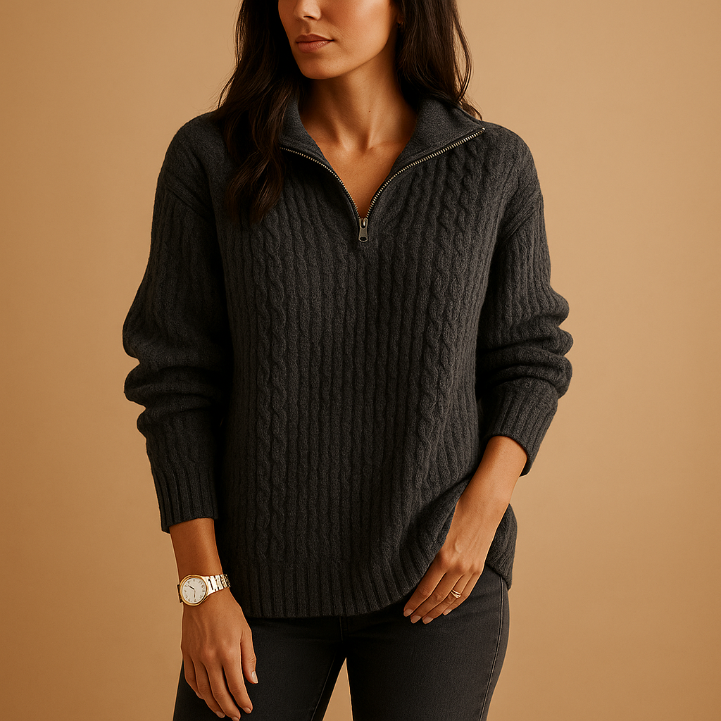 Half-Zip Sweater for Women