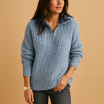 Half-Zip Sweater for Women