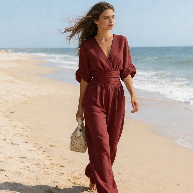 Combinaison Élegante à Taille Haute pour Femme | Idéale pour le Quotidien - Emilia Lane