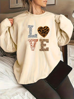 Leopard print sweatshirt for women