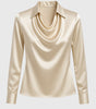 Long Sleeve Satin Blouse for Women
