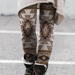Ethnic Printed Winter Leggings for Women