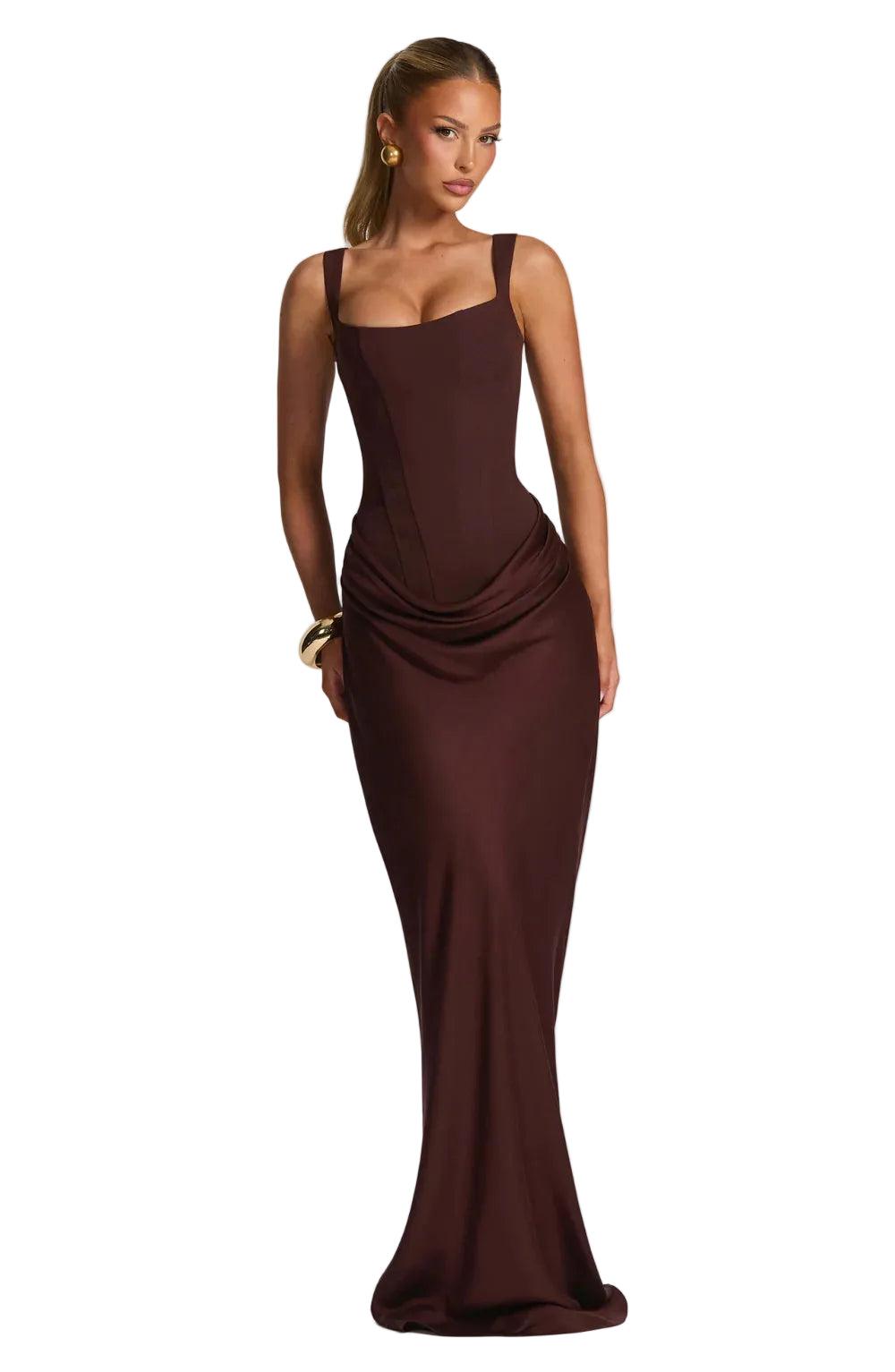 Fitted Long Sleeveless Dress for Women | Perfect for Evening Events