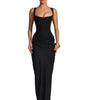 Fitted Long Sleeveless Dress for Women | Perfect for Evening Events