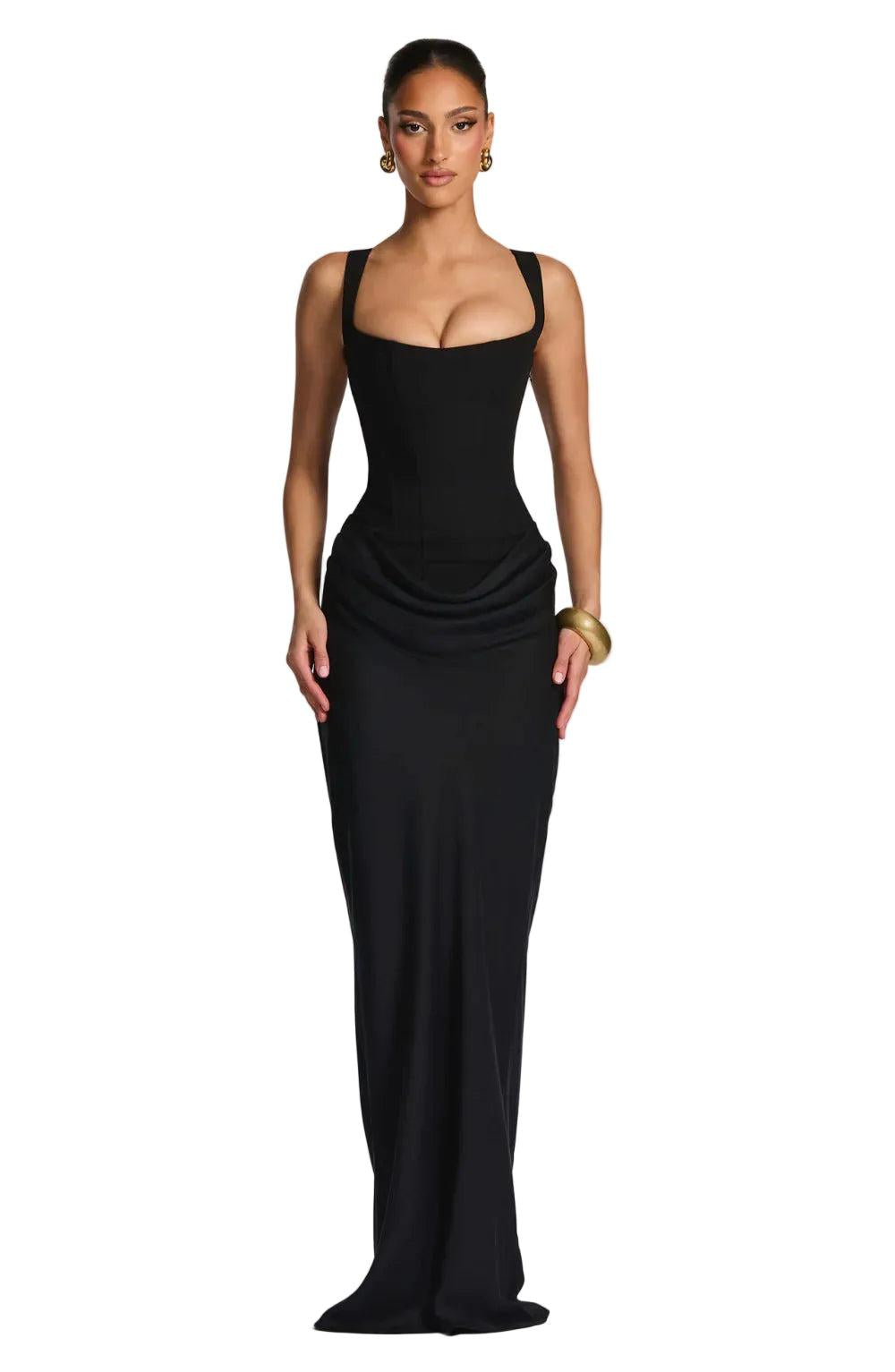 Fitted Long Sleeveless Dress for Women | Perfect for Evening Events