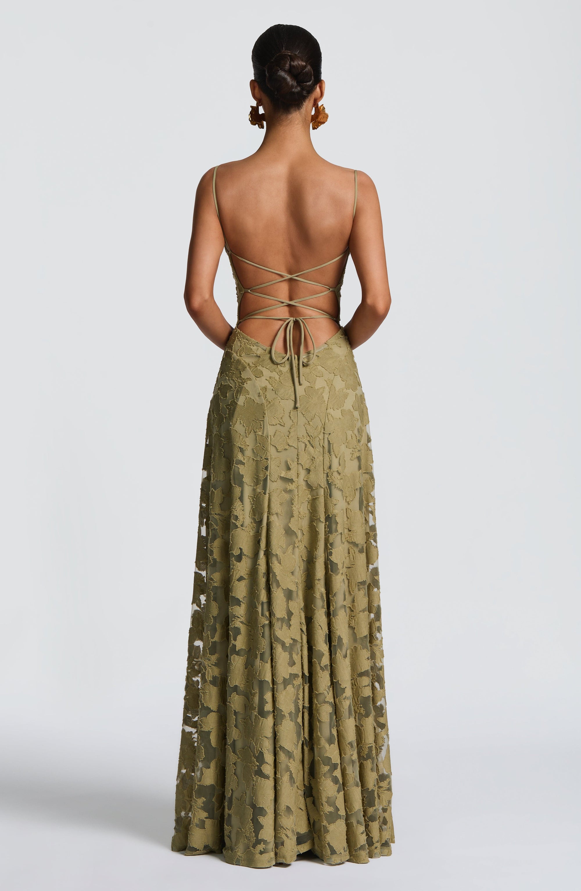 Draped Long Floral Pattern Dress with Straps for Women | Perfect for Outings