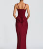Long Dress with Wide Straps and Corset Detail for Women | Perfect for Going Out