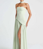 Asymmetrical Long Strapless Dress for Women | Perfect for Going Out