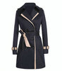Elegant Double-Breasted Trench Coat for Women