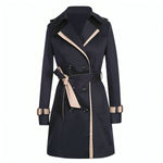 Elegant Double-Breasted Trench Coat for Women