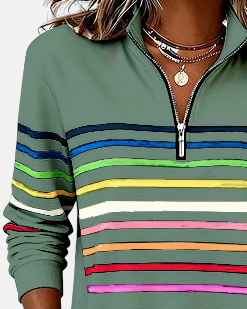 Striped sweater for women