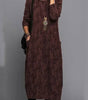 Long-sleeve mid-length dress for women