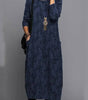 Long-sleeve mid-length dress for women