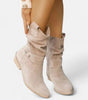 Low-heeled ankle boots for women