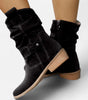 Low-heeled ankle boots for women
