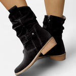 Low-heeled ankle boots for women