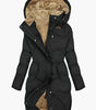 Winter coat with lining and hood for women