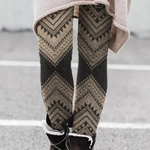 Ethnic Printed Winter Leggings for Women