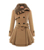 Faux Fur Collar Coat for Women