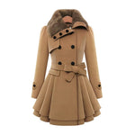 Faux Fur Collar Coat for Women