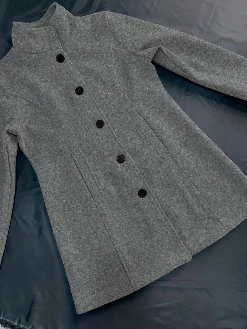 Elegant One-Button Coat for Women