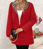 Reversible Coat with Leopard Print for Women