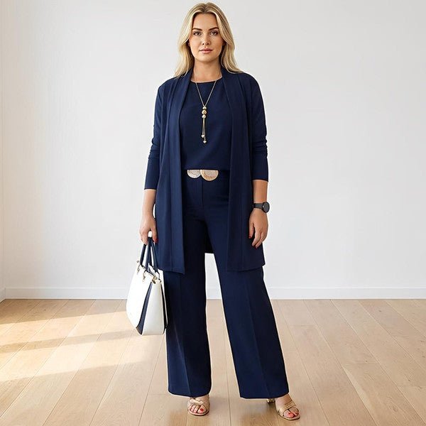 Ensemble 3 Pièces avec Veste Longue pour Femmes - Emilia Lane