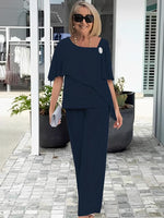 Elegant Two-Piece Set with Flutter Sleeves for Women | Ideal for Spring