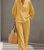 Flowy Batwing Sleeve Set with High-Waisted Pants for Women | Ideal for Summer