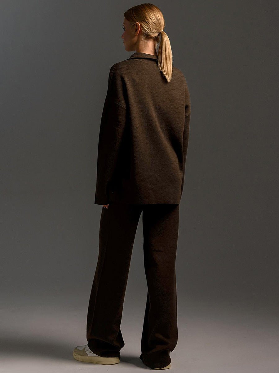 Ensemble Pantalon à Col Polo pour Femmes - Emilia Lane