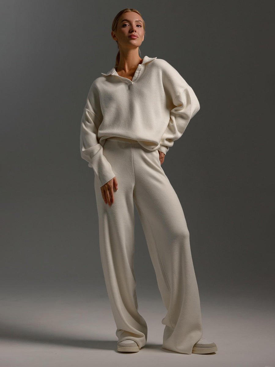 Ensemble Pantalon à Col Polo pour Femmes - Emilia Lane