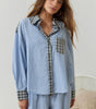 Ensemble Pyjama Pantalon Long en Polyester pour Femme - Emilia Lane