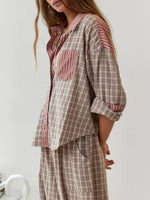 Ensemble Pyjama Pantalon Long en Polyester pour Femme - Emilia Lane