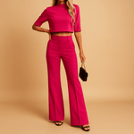 Ensemble Top et Pantalon Tailleur pour Femmes - Emilia Lane