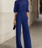 Ensemble Trois Pièces avec Blouse Transparente et Pantalon Large pour Femme | Idéal pour les Banquets - Emilia Lane
