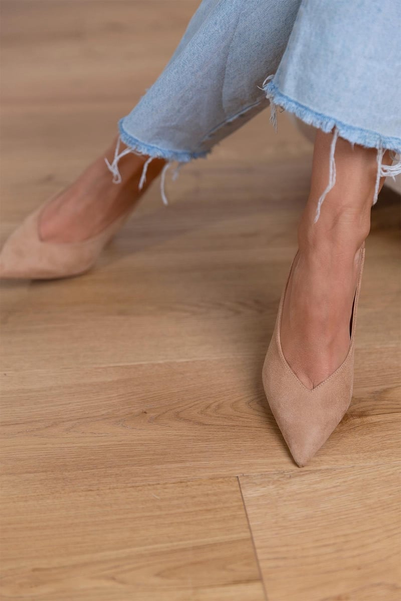 Escarpins Slingback Femme À Talon Aiguille Et Bout Pointu - Emilia Lane