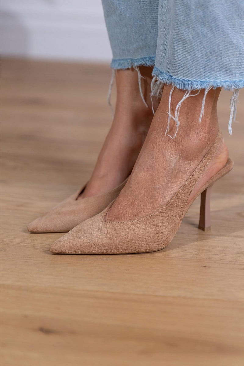 Escarpins Slingback Femme À Talon Aiguille Et Bout Pointu - Emilia Lane