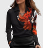 Long Sleeve Satin Blouse for Women