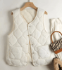 Quilted and Warm Sleeveless Vest for Women