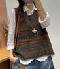 Gilet Tricoté Artisanal à Encolure Ronde pour Femmes - Emilia Lane