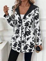 Reversible Coat with Leopard Print for Women