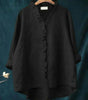 Short-sleeve printed blouse for women