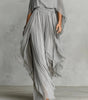 Off-Shoulder Chiffon Set with Wide-Leg Pants for Women | Perfect for Summer