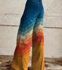 Wide Zigzag Pattern Pants for Women