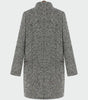 Long Houndstooth Pattern Coat for Women