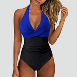 One-Piece Swimsuit with V-Neck Sculpting Design for Women | Perfect for Summer