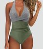One-Piece Swimsuit with V-Neck Sculpting Design for Women | Perfect for Summer