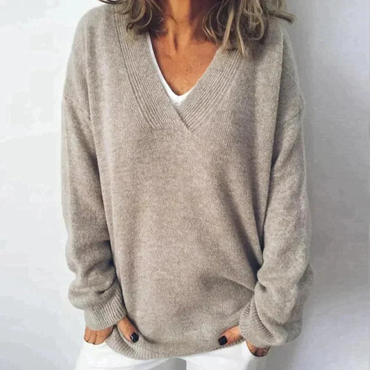 V-neck pullover for women